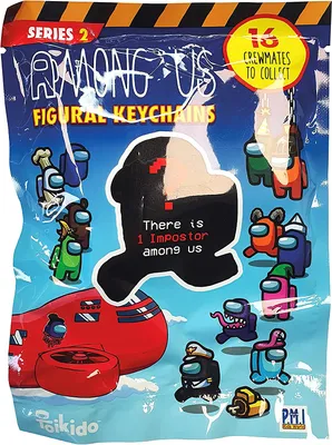 Produktbild von Among Us Figural Keychains Serie 2, offiziell lizenzierter Crewmate-Schlüsselanhänger, Blind Bag