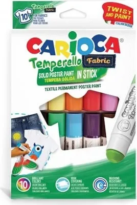 Obrázek produktu pro Tuhé temperové barvy na textil 10 ks