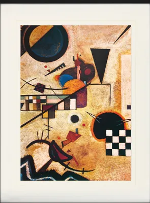 Produktbild von Wassily Kandinsky Gerahmtes Bild Mit Edlem Passepartout | Wand-Bilder | Im Bilderrahmen - Gegenklänge, 1924 (80 x 60 cm)