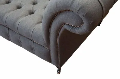 Produktbild von Englische Chesterfield Büro Sitzmöbel Einrichtung Sofa Couch 2 Sitz Textil