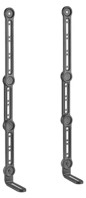 Zdjęcie produktu dla AISENS SPK04U-377, Mocowanie ścienne, Stal, Czarny, 15 kg, 138 mm, 663 mm