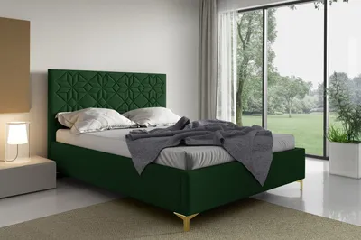 Obrázok produktu pre Čalúnená posteľ 160x200 ODETA 1 - fľaškovo zelená