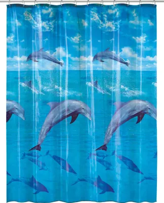 Produktbild von Kleine Wolke Duschvorhang PEVA DOLPHIN Multicolor 180 x 200 cm