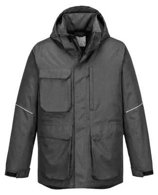 Produktbild von Portwest Winterparka wasserabweisend mit 10 Taschen Grau XXL