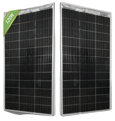 Obrázek produktu pro Solární panel, vysoká účinnost, odolná konstrukce, 1 kus panelu o výkonu 120 W