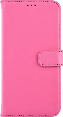 Productafbeelding van Samsung Galaxy A20, roze telefoonhoesje in boekvorm met kaarthouder en magnetische sluiting