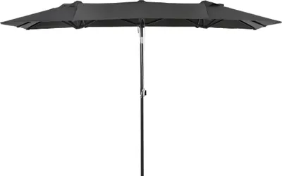 Produktbild von Outsunny Sonnenschirm, 150 x 295cm Gartenschirm, Verstellbar Doppelsonnenschirm