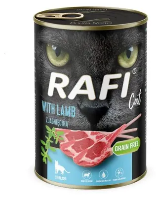 Obrázok produktu pre RAFI Cat Adult s jehňacím mäsom - mokrá mačacia potrava - 400 g