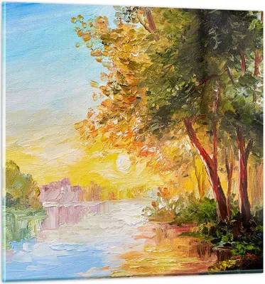Produktbild von Bilder auf glas - natur natur - 40x40cm - Glasbilder - Wandbilder - Bilder - Kunstdruck - zum Aufhängen bereit - Wanddekoration aus Glas - Glas Bilder - Wandbild auf Glas - Einteilig - GAC40x40-3445