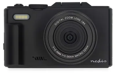 Produktbild von Nedis Digitale Fotokamera - Flip Screen - 75 MPixel - 5K@15fps - 16 MPixel CMOS - Schwarz