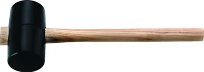 Produktbild von Tecwerk Gummihammer schwarz Esche 90 Shore A flache Bahn  - 1 Stk.