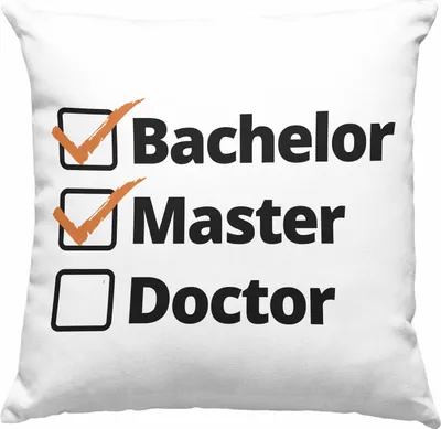Produktbild von Trendation - Bachelor Geschenk Abschluss Deko-Kissen mit Füllung 40x40 Spruch Master Graduation Bestanden Prüfung (Rosa)