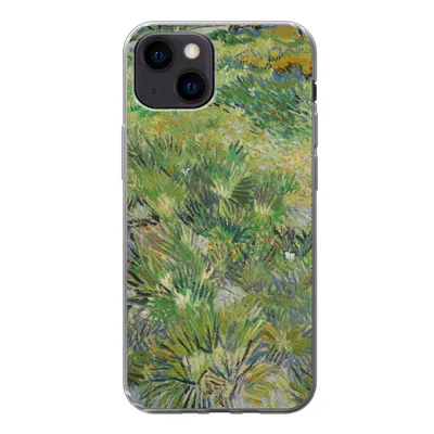 Produktbild von MuchoWow® Handyhülle Schutzhülle Hülle für iPhone 13 mini Grasige Wiese mit Blumen und Schmetterlingen - Vincent van Gogh Silikon Softcase Handy Hülle - Softcase