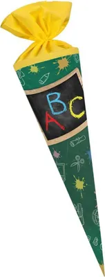 Produktbild von Nestler Schultüte ABC 70 cm rund Filz
