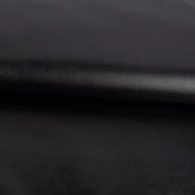 Produktbild von Bekleidungsstoff Meterware Kunstleder Kunstleder einfarbig schwarz 140cm