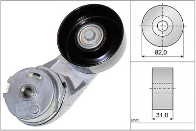 Produktbild von INA 534 0372 10 Spannarm Keilrippenriemen Ø82mm für OPEL INSIGNIA Caravan INSIGNIA INSIGNIA Stufenheck ANTARA für CHEVROLET CAPTIVA (C100, C140)