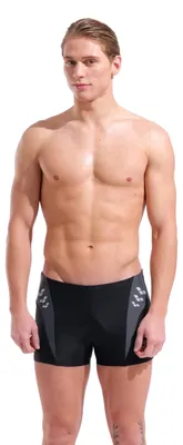 Immagine prodotto di Pantaloncino da bagno M ARENA STEPLOGO, colore nero-asfalto, taglia 8