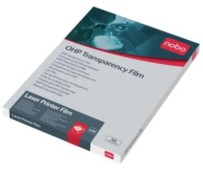 Produktbild von Nobo Colour Laser OHP Film, Vereinigtes Königreich, 210 x 297mm, 50 Blätter