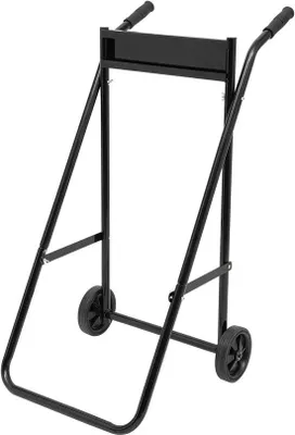 Productafbeelding van Buitenboordmotor Trolley - Transportwagen Standaard - Onderhoud en Transport - Opvouwbaar Ontwerp - Tot 40 kg - Zwart