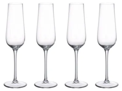 Produktbild von Villeroy & Boch Purismo 4er Set Champagnerglas 270 ml klar Kristallglas