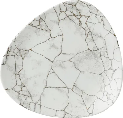 Image de CHURCHILL Kintsugi Agate Grey Teller flach, ø: 265 mm