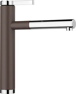 Zdjęcie produktu dla Blanco Linee S - Bateria zlewozmywakowa z wyciąganą wylewką, kawa/chrom 518445
