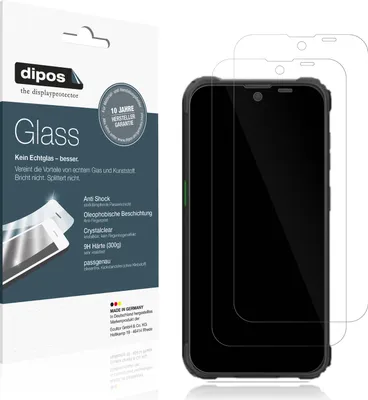 Produktbild von 2x Schutzfolie für Blackview BV5300 Plus - Anti-Shock 9H Folie dipos Glass Kunststoffglas