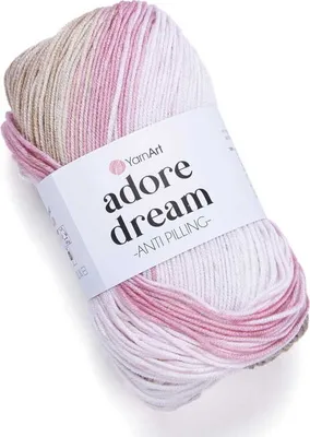 Produktbild von YarnArt Adore Dream 1051 Garn – Fluffiges Strick- und Häkelgarn 100 g