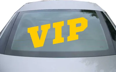 Produktbild von Indigos UG - Aufkleber Heckscheibe & Motorklappe DE6409 - gold - 600x310 mm - vip - Auto Scheiben Fenster Heckklappe Tuning Racing JDM - Die cut