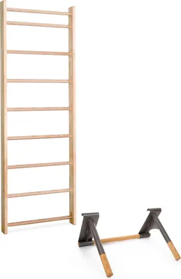 Produktbild von Sport-Thieme Sprossenwand mit Klimmzug-Dip-Stange, Sprossenwand 230x80 cm