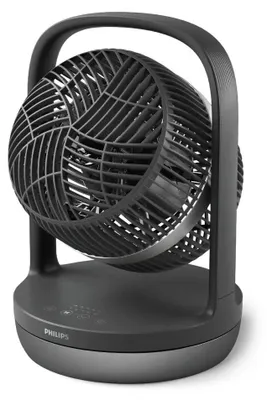 Produktbild von Philips Tischventilator, automatische Drehung, 3 Modi, Schwarz (CX3050/01)