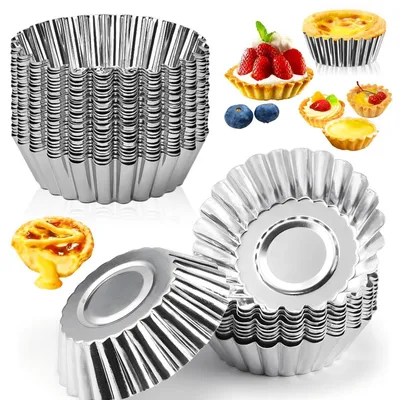 Image de 36 mini moules à cupcakes, antiadhésifs, en aluminium