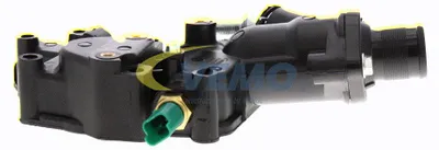 Produktbild von VEMO Thermostatgehäuse V22-99-0021 passend für PEUGEOT 206 Schrägheck (2A/C) Kunststoff