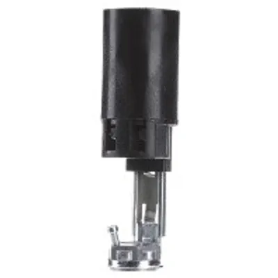 Obrázek produktu pro Patice E14 na svíčky černá, 65mm, M10x1 - Držák lampy E14 109813