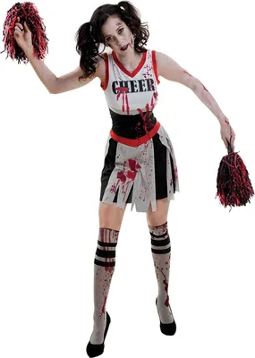 Produktbild von Karneval Halloween Kostüm Zombie Cheerleader Größe M
