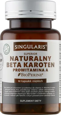 Produktbild von SINGULARIS Superior Natural Beta Carotin PROVITAMIN A 90 Kapseln