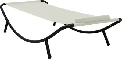 Obrázok produktu pre vidaXL Záhradná posteľ krémová 200x90 cm oceľ