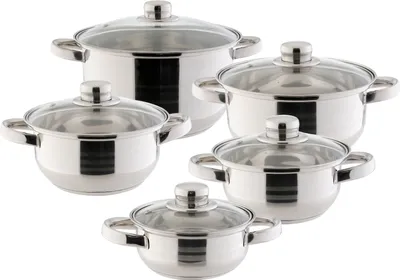 Produktbild von Kochtopf-Set Erika Edelstahl 5-teilig