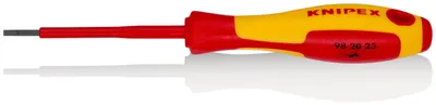 Image de Knipex tournevis fente 2,5mm longueur totale 177mm bruni isolé 2 composants poignée VDE / 1000V - 98 20 25
