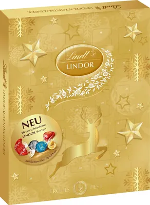 Produktbild von Lindor Adventskalender Schokolade verschiedene Füllungen 290g