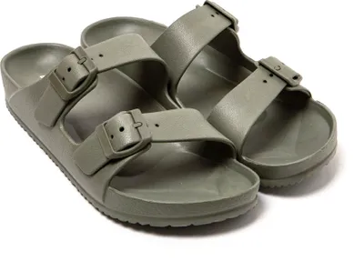 Produktbild von BRASILERAS Zehensandalen für Herren Damen rutschfester Sohle bequem schuhe für strand/schwimmbad/stadt militärgrün 45 EU - UBCOA