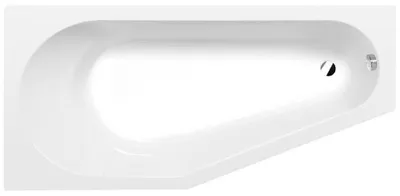 Produktbild von Raumspar Badewanne TIGRA 150x75x46cm links, weiß matt