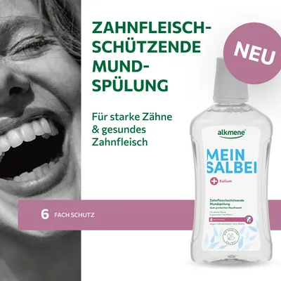 Produktbild von alkmene Zahnfleischschützende Mundspülung ohne Alkohol 2x 500 ml