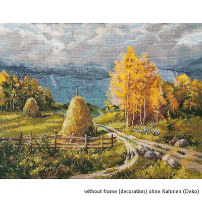 Produktbild von Oven Kreuzstichset "Herbstgewitter", Zählmuster, 40x30cm