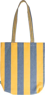 Produktbild von Tragetasche gestreift - blau/gelb