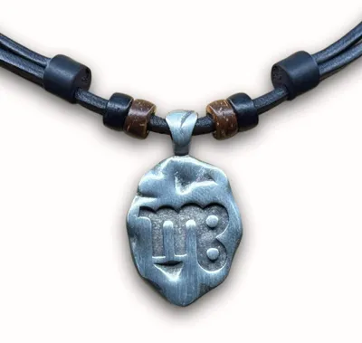 Produktbild von HANA LIMA | Sternzeichen Lederkette Jungfrau Halskette Schmuck Herren Damen