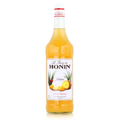Produktbild von Monin Sirup Ananas 1L - Cocktails Milchshakes Kaffeesirup (1er Pack)