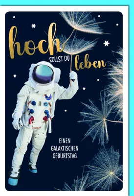 Produktbild von Geburtstag - Glückwunschkarte im Format 11,5 x 17 cm mit Umschlag - As