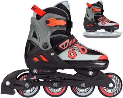 Obrázek produktu pro Kombinované inline brusle Nijdam - Red Raider - velikost 29-32