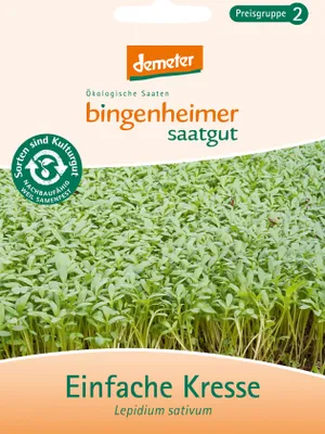 Produktbild von Bingenheimer Saatgut Einfache Kresse 1 Stück